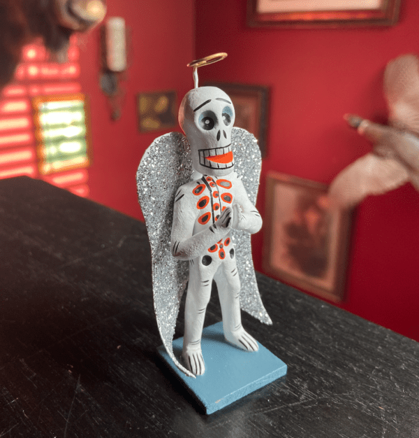 Sparkling handmade angel figurine form Mexico