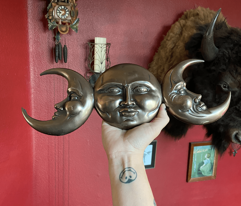 Triple Goddess made from cold cast heavy duty resin